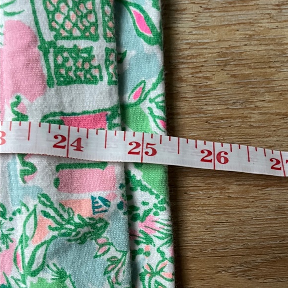 Lilly Pulitzer ⭐️ Green and Pink Patterned Top Size S - Picture 9 of 13